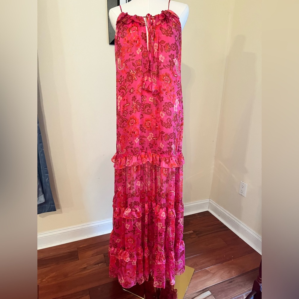 Misa Los Angeles Pink Magdalena Floral Maxi Dress - Picture 2 of 8